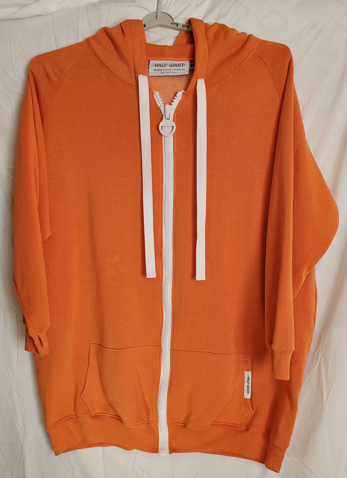 Fireball Orange Heathered Half-Giant Hoodie