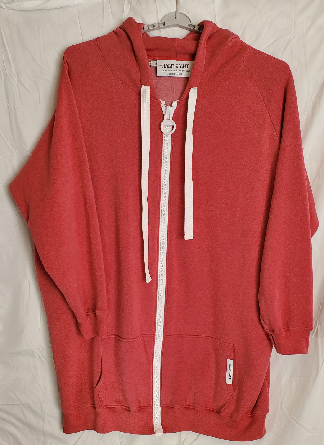 Phoenix Red Heathered Half-Giant Hoodie