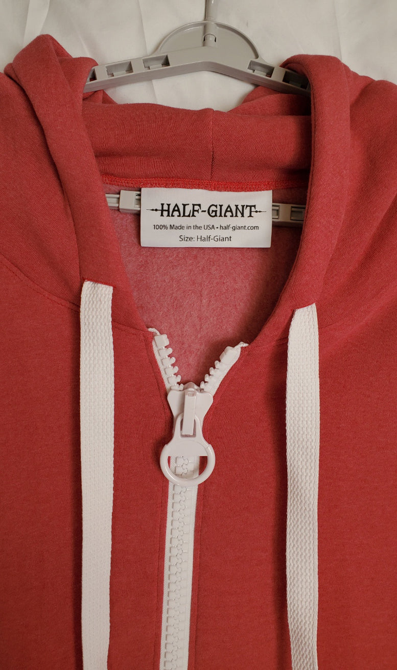 Phoenix Red Heathered Half-Giant Hoodie