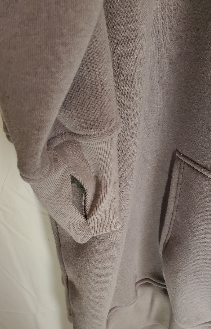 Thundercloud Gray Heathered Half-Giant Hoodie